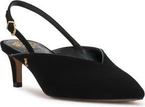 Vince Camuto Kylien Slingback Pointed Toe Pump in Black Trsptp at Nordstrom Rack, Size 6.5