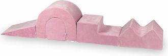 OEM Parque Infantil De Espuma Rosa Suave Aterciopelada, 5 Piezas