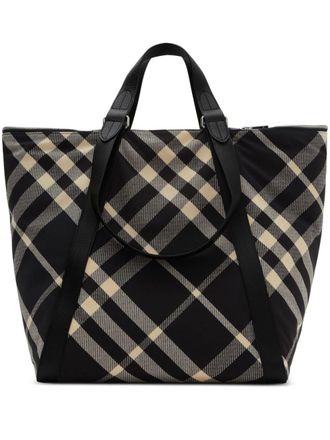 Burberry Festival check-pattern tote bag - Black
