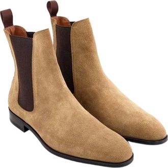Anthony Veer Ashford Chelsea Boot in Sahara Dune Beige Suede at Nordstrom, Size 10.5