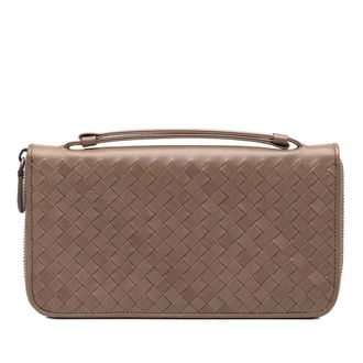 Bottega Veneta Pre-owned Bottega Veneta Nappa Intrecciato Wallet on Strap Ladies JNTPG8LT19V4KE09