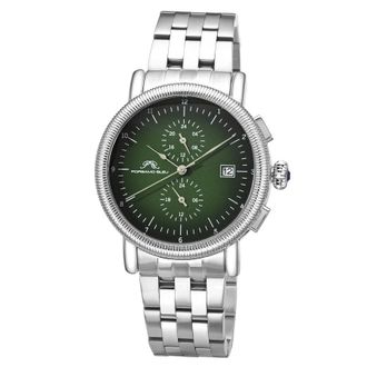 Porsamo Bleu Valor Chronograph Green Dial Mens Watch 1381FVAS