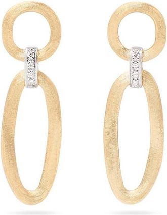 Marco Bicego Jaipur Diamond Link Earrings in Yellow/White Gold at Nordstrom