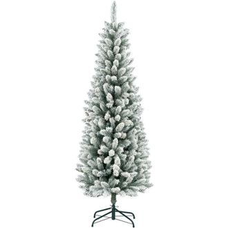 HOMCOM &Aacute;rbol De Navidad 183 Cm &Aacute;rbol De Navidad Artificial Nevado Con 479 Ramas Y Soporte De Metal &Aacute;rbol Navide&ntilde;o Para Sal&oacute;n Interior Verde