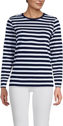 Lands End Relaxed Supima Cotton T-Shirt in Evening Teal at Nordstrom, Size X-Large