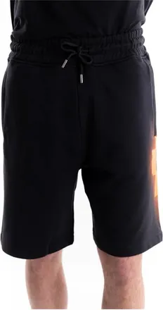 Marcelo Burlon Hombre, Pantalones cortos, Negro, Talla: S