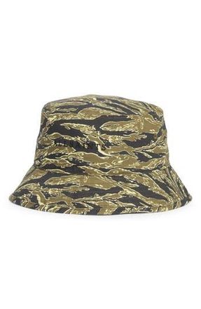 AllSaints Nova Camo Bucket Hat in Green Multi at Nordstrom Rack