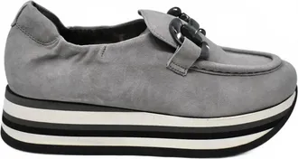 Softwaves Womens Catlin Loafer In Light Grey