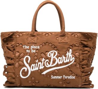 MC2 Saint Barth Vanity tote bag - women - Cotton/Cotton - OS - Brown