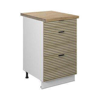 Vicco Armarios De Cocina Fame-line, Panel De Roble, 50 Cm, Ap Goldkraft