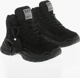 Off-white Sneakers Hiking in Suede e Tessuto a Tinta Unita Off-White
