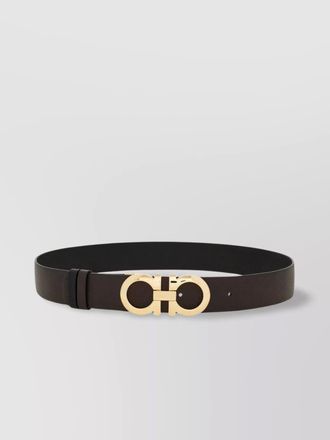 Ferragamo adjustable length gold-tone buckle smooth finish