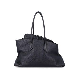 The Attico La Passeggiata Medium Grainy Leather Tote