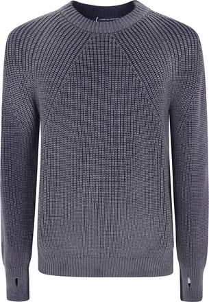 Comme Des Gar&ccedil;ons Bicolor Heavy Wool Round Neck Sweater