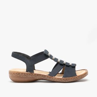 Rieker 62850-14 Womens Sandals Pacific - Blue - Size UK 7.5
