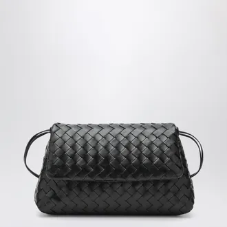 Bottega Veneta Black Intrecciato Giorno clutch