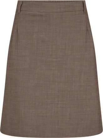 Mos Mosh MMPacey Dynamic Luxe Skirt - Skirts - Mujer - Marr&oacute;n - 2XS