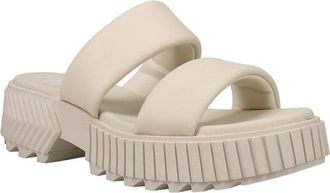 Sorel Ona Streetworks 2069911-191 Sandal Women Beige Leather Slide JZZ1371