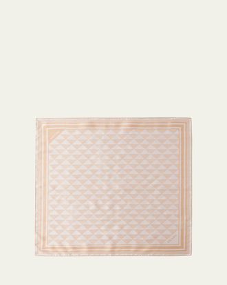 Prada Triangle-Print Silk Scarf