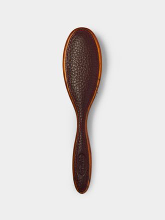 F. Hammann Leather Cabinet-Style Hairbrush