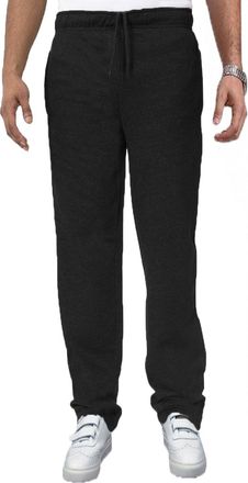 Carabou Open Bottom Fleece Joggers Sizes M- 2XL Inside Leg: Extra Short 28inch, Short 30 Inch, Regular 32 Inch Charcoal Navy Denim Black Casual Lounge Bottoms