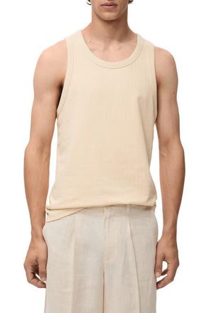Mango Stripe Strap Tank in Beige at Nordstrom, Size Small