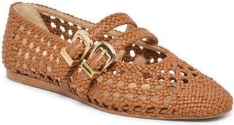 Dolce Vita Baylee Woven Mary Jane Flat in Saddle Stella at Nordstrom, Size 6.5
