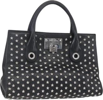 Jimmy Choo London Pre-owned Handbags, female, Black, Size: ONE SIZE Pre-owned Leather Handbag