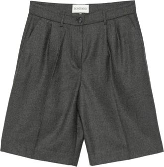 Eric Bompard Geplooide shorts met zijzakken - Grijs