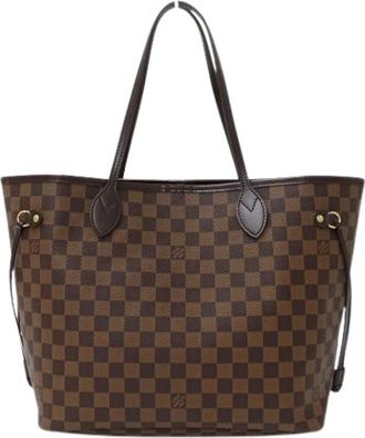 Louis Vuitton Pre-owned Damier Canvas Tote Bag - Dames - Vintage Shopper - Bruin - ONE Size - Vintage