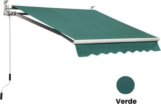 Sangiorgio Sangiorgio - Tenda da Sole Balcone Verde 400x300 Avvolgibile Barra Quadra