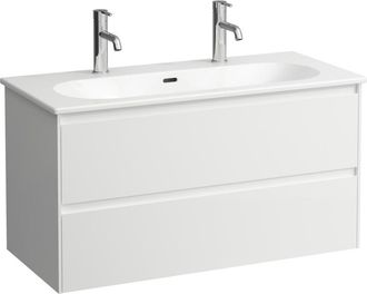 Laufen Laufen Lua Set Lani Juego Completo, Lavabo 2 Agujeros Para Grifo