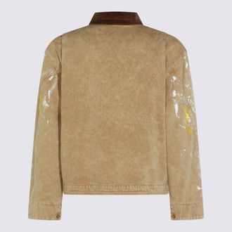Moschino Mens Jackets Sand _100 % Co