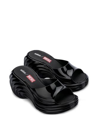 Melissa x Diesel Quantum platform wave slides - women - PVC/Polyurethane/PVC/Polyethylene vinyl acetate (PEVA)/Polyethylene vinyl acetate (PEVA)
