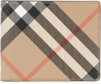 Burberry Stijlvolle Portemonnees & Pasjeshouders - Heren - Portefeuilles - Beige - ONE Size - Katoen - Accessoires