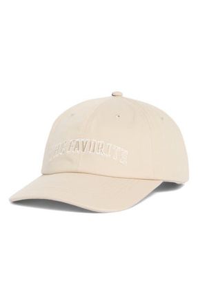 Favorite Daughter The Favorite Adjustable Baseball Cap in Oatmeal at Nordstrom