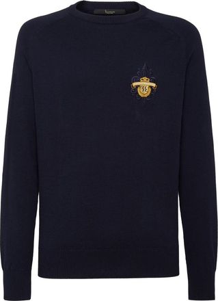 Billionaire Boys Club Pullover Ronde Hals LS - Heren - Ronde hals truien - Blauw - M - Katoen - Truien & Vesten