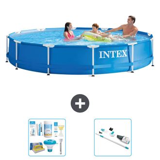 Intex Piscina Con Estructura Redonda - 366x76 Cm - 5-piezas S41603