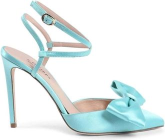 Dee Ocleppo Roze Satijnen Strappy Sandaal - Dames - Pumps - Blauw - 37 1/2 EU - Satijn - Schoenen