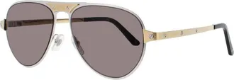 Cartier Mens Grey Rectangular Sunglasses CT0533S001