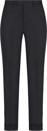 PT01 Nauwsluitende Rechte Pijp Broek van Wolmix - Heren - Nette broeken - Blauw - S - Wol - Broeken