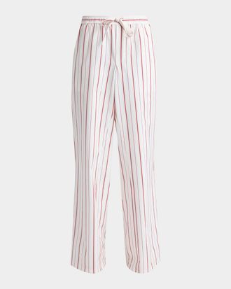 Dolce & Gabbana Men & apos;s Multi-Stripe Poplin Drawstring Lounge Pants