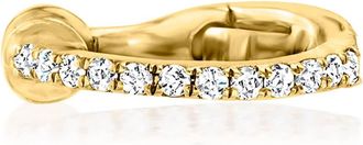 RS Pure by Ross-Simons Diamond-Accented Single Ear Cuff in 14kt Yellow Gold