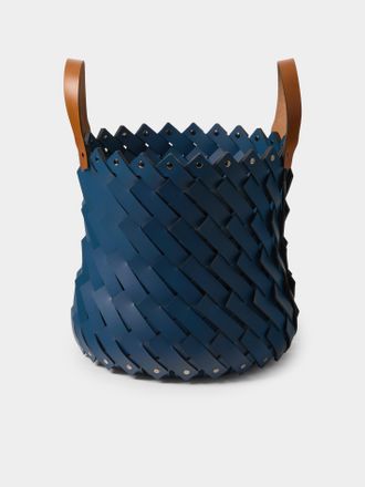 Pinetti Almeria Handwoven Water-Resistant Leather Basket