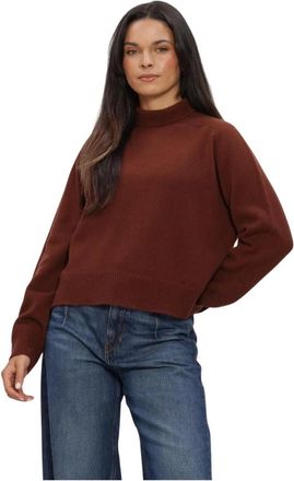 Drykorn Lyzima Turtleneck - Dames - Truien - Bruin - Maat: M Wol