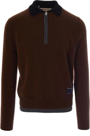 Marni Truien & Vesten, Heren, Bruin, XL, Cashmere Truien