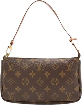 Louis Vuitton Pre-owned Monogram Pouch - Dames - Vintage Schoudertas - Bruin - ONE Size - Vintage