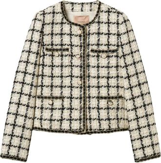 Twinset Tweed Jas - Dames - Blazers - Veelkleurig - M - Tweed - Jassen