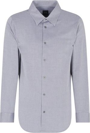 A|X Armani Exchange Cotton Shirt - Heren - Casual Overhemden - Grijs - XL - Katoen - Overhemden