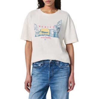 Rag & Bone Venice Beach Cotton Graphic T-Shirt in Chalk at Nordstrom Rack, Size X-Large